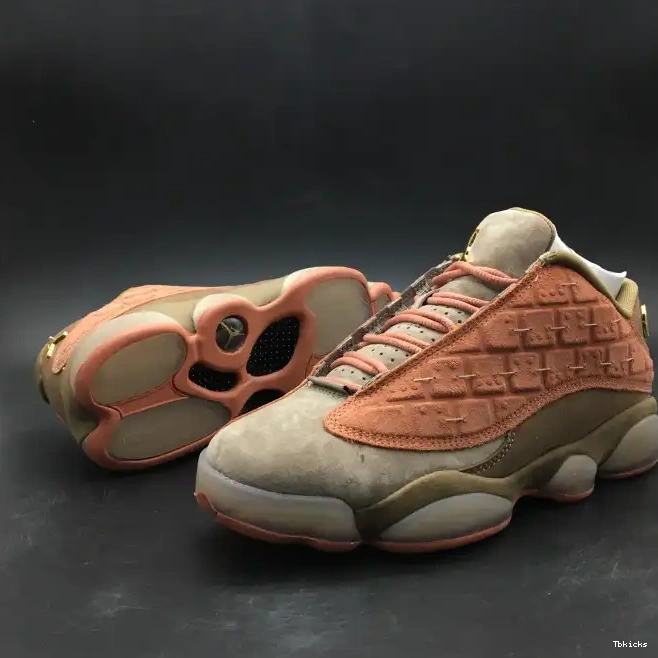 Cheap TBK Canteen-Terra Low 13 Jordan CLOT Stone AT3102-200 Air Blush x Sepia 0615